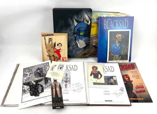 Guarnido Juanjo Blacksad Superbe... | GUARNIDO Juanjo Blacksad Superbe ensemble comprenant... | Vermot et Associés
