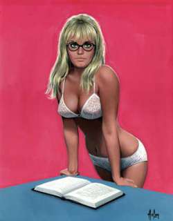 Aslan | Pin-up du magazine Lui n° 50, Février 1968 Gouache originale signée | Kahn et Associés