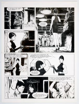 * Coria - Bob Morane,... | Lot 95 - * CORIA - Bob Morane, planche n°37 à l’encre de Chine... | Tessier Sarrou