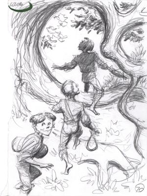 Bogusław Polch | „Chłopcy”, szkic | Galeria Komiksu