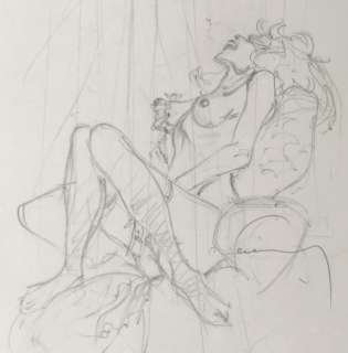 Hermann - Crayonné original - Erotique | Catawiki