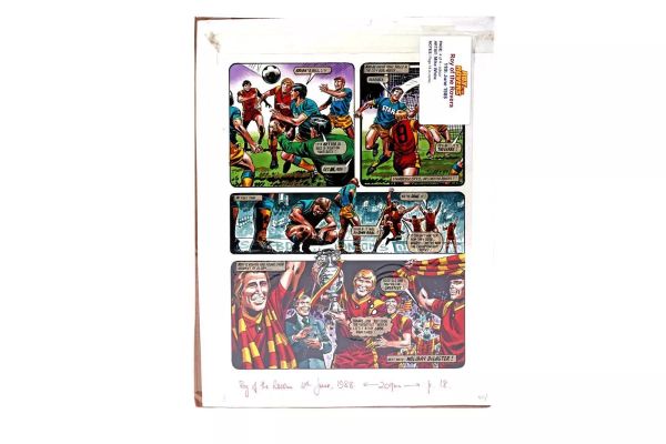 Lot 251 - Original artwork strip for Roy Of The Rovers | misc / divers