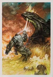 Dave Dorman signed original published painting from Aliens: Tribes. | Profiles in History