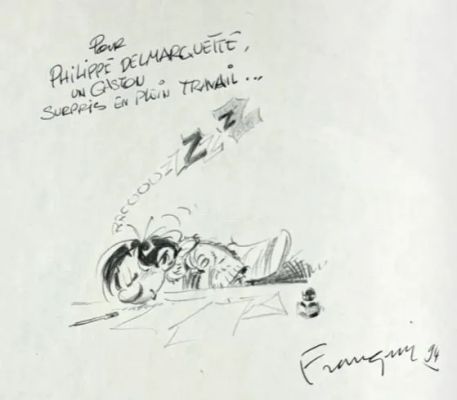 * Franquin - Dédicace... | Lot 553 - * Franquin - Dédicace : Le facteur est mon ami. Edition... | Tessier Sarrou