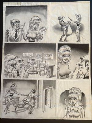 Bill Ward Original Panel in Conti Crayon | eBay US (Buy It Now)