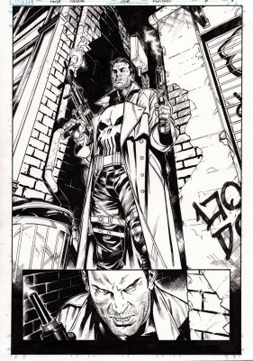Punisher Splash Page - Farid Karami - Issue 6 (2026) | Comix Art Studio