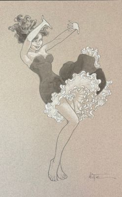 Hitte Patrick, Illustration... | Lot 69 - Hitte patrick, Illustration à la mine de plomb, à l’aquarelle... | Tessier Sarrou
