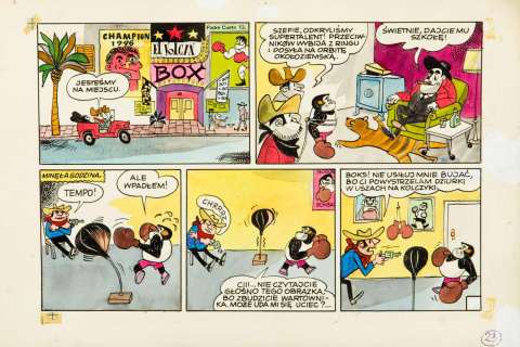 Henryk Jerzy Chmielewski (1923 - 2021) | Henryk Jerzy Chmielewski | "Tytus, Romek i A’Tomek. Księga VI", plansza nr 23, 1971/1996 | Desa Unicum