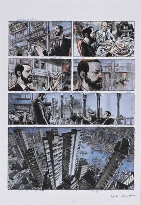 Kim Jung Gi (1975-2022)... | KIM Jung Gi (1975-2022) Spy Games, planche originale... | Coutau Bégarie