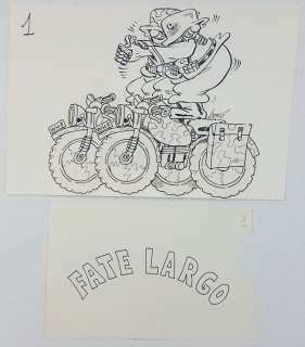 Bonvi - Illustrazione Originale "Sturmtruppen: Fate Largo" - Loose page | Catawiki