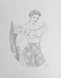 Leone Frollo - Illustrazione originale "Pin Up" - Loose page | Catawiki