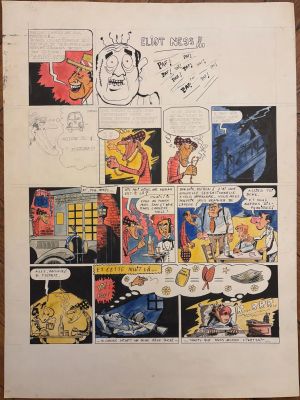 Planche Originale... | Planche originale de bande dessinée Crayon et gouache 60... | misc / divers