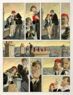 Gibrat | Le Vol du Corbeau Encre de Chine, crayon et acrylique pour la planche | Millon