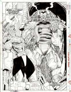 Ron LIM planche originale 22x17 - SILVER SURFER ANNUAL #6 - DOUBLE SPLASH - Loose page - First edition - (1993) | Catawiki