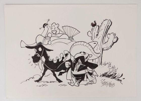 Barison Emanuele Illustration... | Lot 74 - BARISON Emanuele Illustration humoristique Encre de... | Vermot et Associés