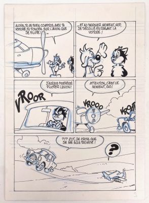 Pif Gag En Une Planche... | Lot 444 - PIF Gag en une planche (3) Encre de chine et crayon... | Vermot et Associés