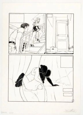 Tillier Béatrice Léo... | Lot 518 - TILLIER Béatrice Léo Ferré Planche 3 d’un récit publié... | Vermot et Associés