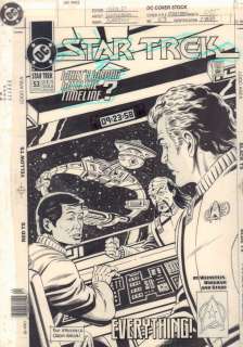 Rod Whigham - Star trek #53 cover - captain kirk and sulu - 1993 signed