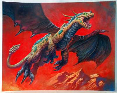 Alex Horley - MOTTLED DRAKE, Dragon, with Card, World of Warcraft