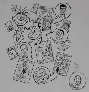 Hanco Kolk - Originele tekening van Invloedrijke artiesten - Format A3 - (2018) | Catawiki