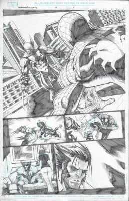 Spider-Man and Wolverine Issue 10 Page 3 vs Arachnix Gerardo Sandoval | Comix Art Studio