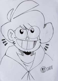 Andrew Tsyaston - Illustrazione Originale - "Happy Guy" - china - A4 - Loose page - Other (2019) | Catawiki