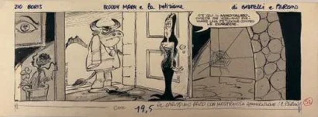 Carlo Peroni - Ensemble... | Lot 13 - Carlo Peroni - Ensemble de 7 dessins/planches : Strip,... | Tessier Sarrou