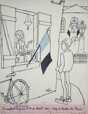 Cabu, Jean Cabut,... | Lot 18 - CABU, Jean CABUT, dit. « En comptant les souvenirs... | Art Valorem