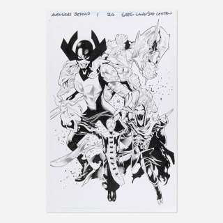 Greg Land and Jay Leisten, Avengers Beyond #1 Splash Page 20 Original Art (Marvel Comics, 2023) | Landry Pop Auctions