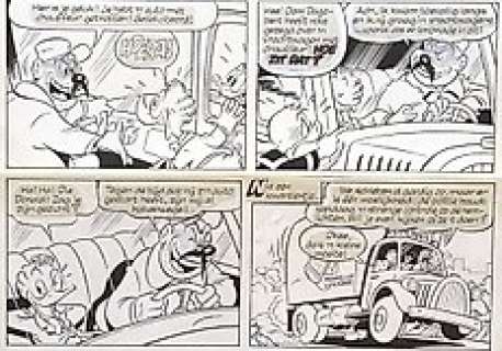 Evert Geradts - Originele pagina - (p.4) - Donald Duck - ’De Hittegolf’ (H/8315) - Original page (1984) | Catawiki