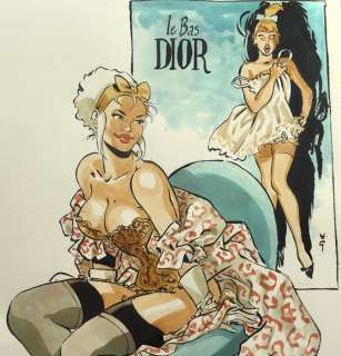 Meynet, Félix - Dessin original en couleur - Dior | Catawiki