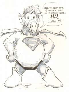 Randy Kintz - alf as superman - signed