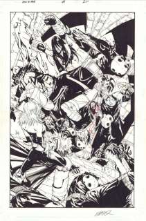 Carlos Cuevas, Humberto Ramos - New X-Men #44 P.20 - Crazy Action 100% Splash - 2008 Signed