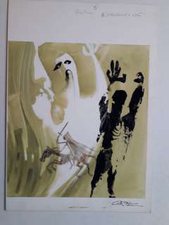 Luigi Corteggi - illustrazione originale "R. Stevenson e altri" - Firmata - Loose page | Catawiki