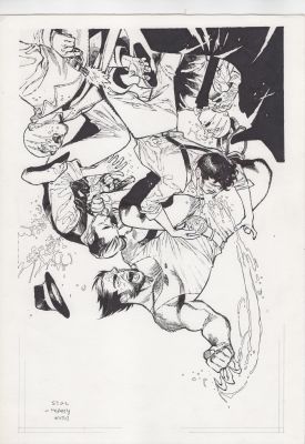 Sara Pichelli Original Cover Art for LOGAN: BLACK, WHITE AND BLOOD #3