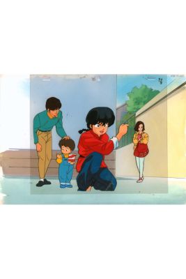 Lot 40 - After Rumiko Takahashi (born 1957) – Studio Deen – 1989 Ranma ½ Production cell with Indian ink and acrylic,… | Piasa