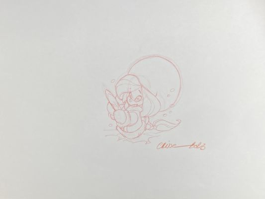 DESSIN ORIGINAL DE DIDIER CRISSE POUR ANYA : ANYA ET LA PLUME N°4 | Pulp’s