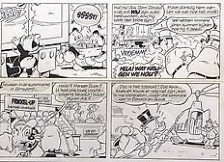 Evert Geradts - Originele pagina - (p.8) - Donald Duck - ’De Hittegolf’ (H/8315) - Original page (1984) | Catawiki