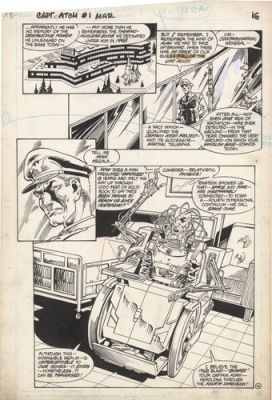 Broderick CAPTAIN ATOM 1 pg 16 1st NEW CAPTAIN ATOM ISSUE & 1ST MEGALA PAGE EVER | eBay US