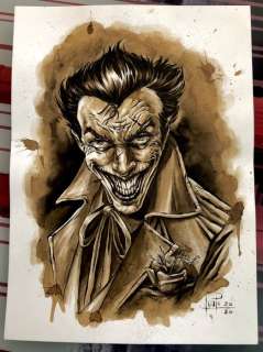 Original Coffee Painting - JOKER - Original Art (2020) | Catawiki