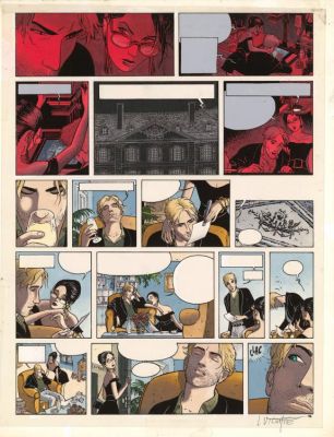 Laurent Vicomte | Bleu de mise en couleur pour la planche n°14 - L’Appel - Sasmira | Daniel Maghen