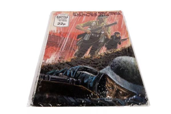 Lot 142 - Original painted artwork for Fleetway’s Battle Picture Library No. 1546 ‘Wild Blood’ | misc / divers