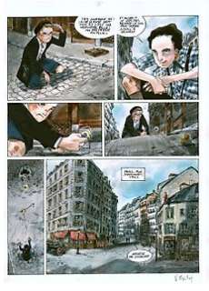 Bailly, Vincent - Planche originale + planche préparatoire (p.2) - "Un sac de billes" - (2011) | Catawiki