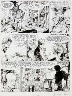 Hermann | Comanche, planche n°13 Ã  l’encre de Chine de l’Ã… | Banque Dessinée