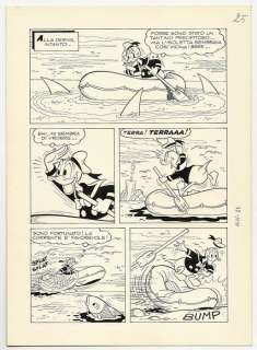 Topolino # 1011 - L. Gatto - tavola originale "Paperino e le 20mila Beghe sotto i Mari" - Loose page - (1975) | Catawiki