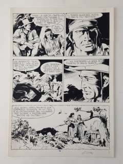 Tex n. 384 - Giovanni Ticci - Tav. Origin. n. 29 "Tex Willer: Furia Rossa" - Firmata - Loose page - First edition - (1992) | Catawiki