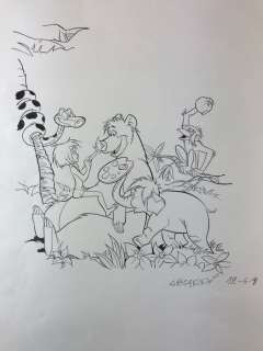 Giovan Battista Carpi - cover originale "Il Libro della Giungla" - Loose page - (1991) | Catawiki