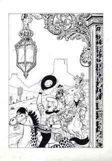 Tibet | CHICK BILL Dessin réalisé pour un ex-libris à l’encre de Chine, signé | Cornette de St Cyr