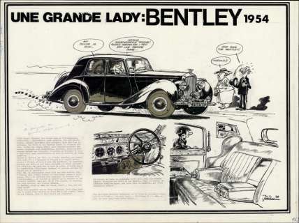 Jidéhem (Jean de Mesmaeker Dit) - Une grande Lady : Bentley 1954