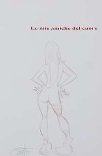 Fernando Caretta - artbook "Le mie amiche del cuore" con disegno originale - First edition - (2014) | Catawiki